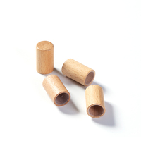 Échantillons gratuits personnalisés EU-Beauty Plusieurs styles Couvercle de bouteille de parfum en bois de bambou Bouchon de parfum en bois pour bouteilles de parfum