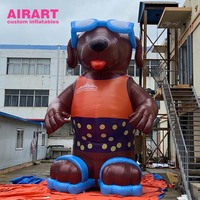 Décoration publicitaire gonflable en forme de chien pour événementiel