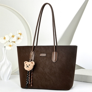 Borsa Tote Alla Moda, Semplice e Retrò, Grande Capacità, a Tracolla, Versatile, da Portare Sotto il Braccio - Product Image 2
