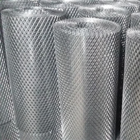 Maille de plâtrage de mur de latte métallique expansée de diamant/maille d'estampage de plaque d'acier de construction de maille de stuc expansé