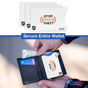 Antirrobo RFID bloqueo tarjeta bloqueo manga protector de tarjeta de crédito - Product Image 2