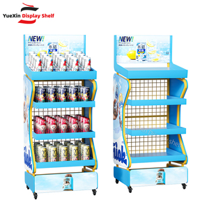Yx Tùy Chỉnh Nhiệm Vụ Nặng Nề Dây Kim Loại Đồ Uống Hiển Thị Giá Siêu Thị Kệ Cho Ánh Sáng Đồ Uống Lưu Trữ Tùy Chỉnh Sắt Đồ Uống - Product Image 5