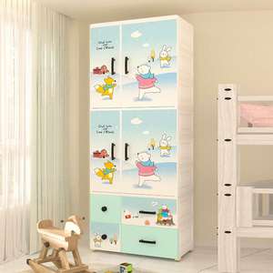 Armoires pour enfants, meubles de <span class=keywords><strong>chambre</strong></span> à coucher, meuble de rangement multifonctionnel en plastique pour bébé, commode à tiroirs, meubles pour enfants - Product Image 2