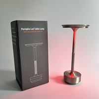 Lampe de table rechargeable sans fil dorée, décoration moderne nordique pour la maison, veilleuse pour salon et chambre à coucher
