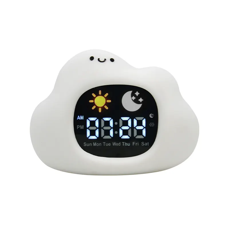 Calendrier de démence Led Snooze Alarm Timer pour écran âgé Mini horloge de bureau numérique Vente en gros