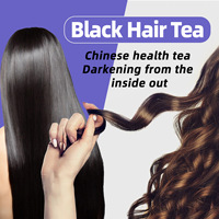 Té de Hierbas para el Cuidado del Cabello Negro de Alta Calidad al por Mayor, OEM/ODM, 100% Hierbas Naturales, Té en Bolsitas de Alta Calidad, 20 Bolsitas/Caja, Alimento Saludable