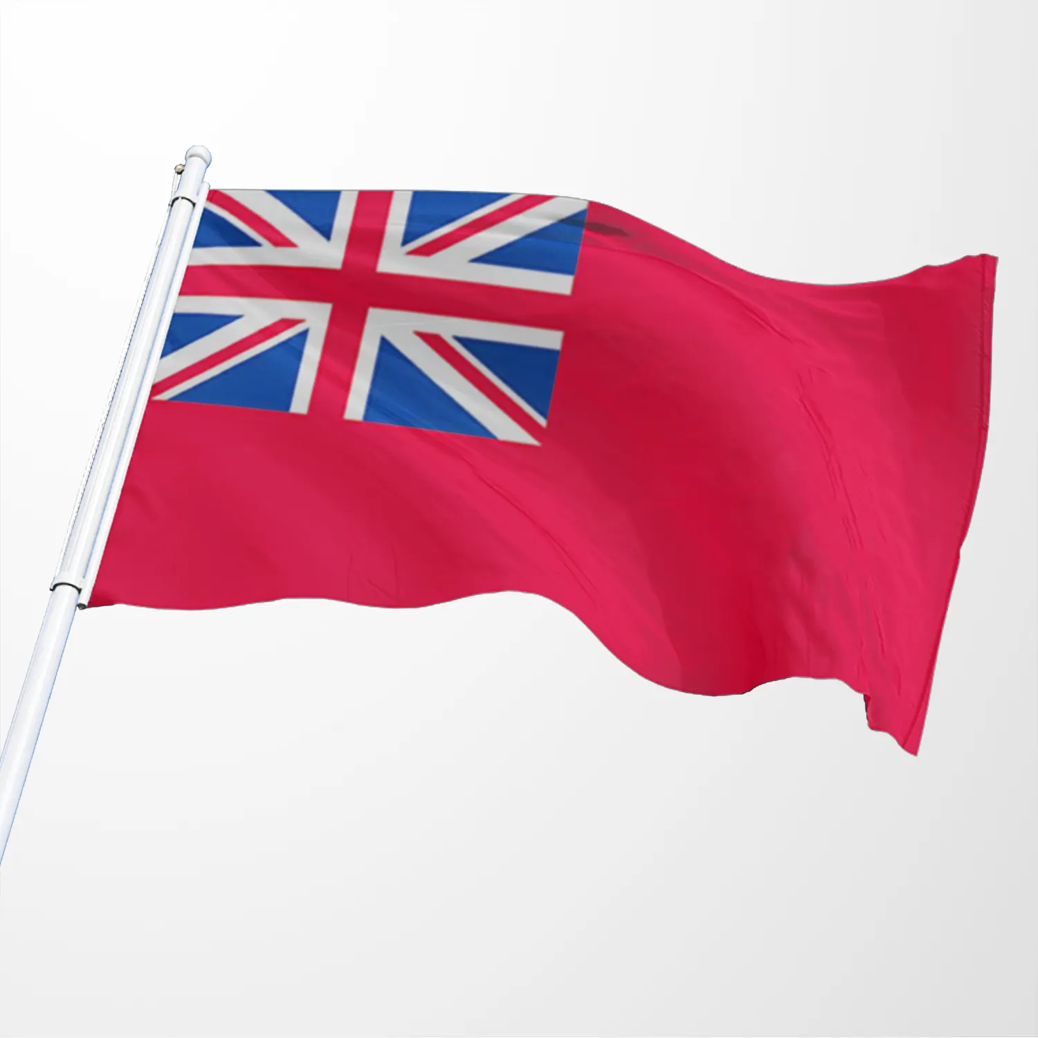 Produto promocional de alta qualidade 3x5ft 100% poliéster, qualquer logotipo personalizado da vela, bandeira náutica britânica vermelha