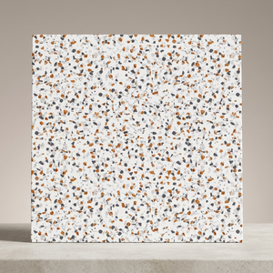 Carreaux de sol en céramique gris terrazzo 300x300mm, aspect rustique mat, pour salle de bain et design intérieur - Product Image 5