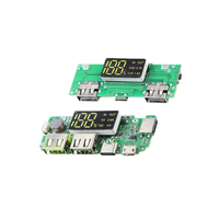 Module d'alimentation double USB à montage standard pour batterie au lithium 18650, avec charge rapide 2.4A et sortie 2.1A 5V