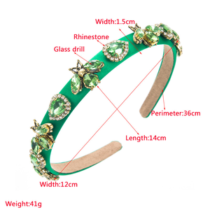 Diadema de lujo Retro barroco temperamento femenino de gama alta banquete fiesta de baile accesorios para el cabello - Product Image 6