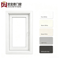 Ventana Abatible de PVC con Rejilla Decorativa Estilo Francés, Aislamiento Acústico Anticorrosión de Plástico y Acero para Viviendas y Edificios Residenciales