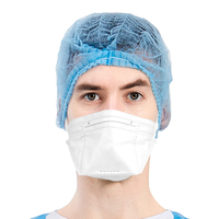 Hubei Haixin N95 Masque respiratoire jetable résistant aux particules FFP2 Canard Bill Forme en V avec masques médicaux à boucle d'oreille à nouer blanc
