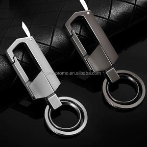 定制批发二合一礼品防丢金属汽车钥匙扣带刀 - Product Image 3