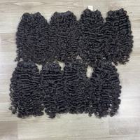 Bundles bouclés birmans Bundles de cheveux humains indiens vietnamiens Bundles de cheveux bruts bouclés birmans 100% Extension de cheveux humains non transformés
