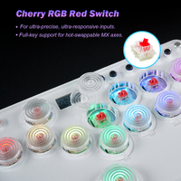 Mini Hitbox 2.0 WASD SOCD, stick de combat, contrôleur de jeu avec éclairage LED SallyBox pour PC/PS3/PS4/PS5/XBOX/Switch/Android