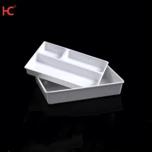 0113-5 customized porcelain making color ware board unbreakable dinnerware melamine tray Fast Food plate