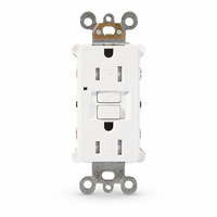 BAREP 15A 125V TR WR GFCI UL-94 V-2 PC Priz, Banyo ve Dış Mekan Islak Alanlar için LED Uyarılı Otomatik Kendi Kendini Test Eden