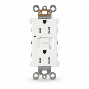 Receptáculo GFCI BAREP 15A 125V TR WR con Certificación UL-94 V-2, Autoprueba Automática con Alerta LED para Baños y Ubicaciones Exteriores Húmedas - Product Image 1