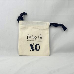 High Quality Cotton <b>Drawstring</b> Bag Natural Color Durable Canvas <b>Pouch</b> Bag Reusable Dust <b>Drawstring</b> <b>Pouch</b> - Product Image 4