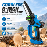 Scie circulaire intelligente 20V AI de 6 pouces sans fil, mini-scie portative sans balais pour la découpe du bois, idéale pour le bricolage et le jardinage