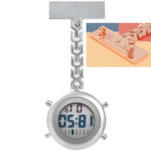 Relógio de Bolso com Movimento de Quartzo para Enfermeiras, Relógio de Clínico com Clipe de Peito, Resistente à Água - Product Image 3