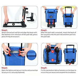 1. Conteneur isotherme mobile avec roues, qualité alimentaire, pour aliments chauds ou froids, roulettes verrouillables pour événements extérieurs - Product Image 4