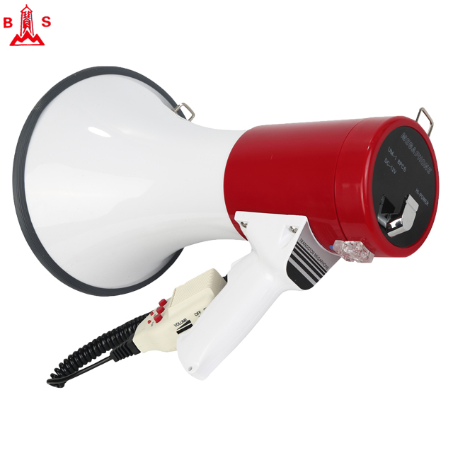 Megaphone Outdoor Wireless Siren Speaker Handheld Custom Rechargeable Battery 50W Big Loudspeaker Megaphone Bullhorn