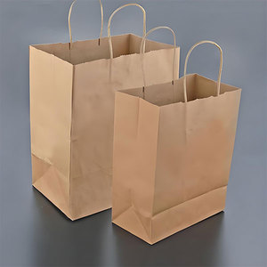 Bolsa de Papel Kraft con Asa en Forma de Mano, Personalizada por la Fábrica, con Flexografía de Lujo, para Joyería - Product Image 2