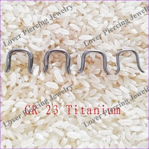 [SJ-003A nuevo diseño alta polaco de GR 23 <span class=keywords><strong>Titanum</strong></span> tabique único anticipo cuerpo nariz Piercing Anillos de joyería - Product Image 2