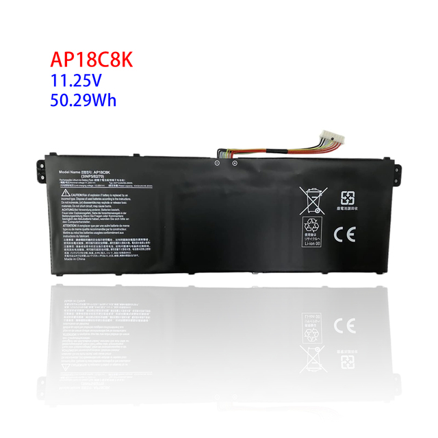 Jiazijia AP18C8K New Li-ion Laptop Battery for Acer Swift 3 SF314-32 SF314-42 N19C4 Series Notebook 11.25V 50.29Wh in Stock