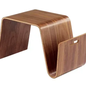 Conjunto de móveis de sala de estar simples nórdico, mesa de centro de madeira pequena em acrílico, mesa de centro de bambu moderna, Eric Pfeiffer Scando
