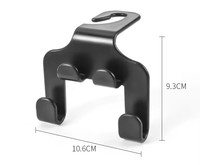 2025 universel Auto voiture siège arrière appui-tête cintre support crochets Clips pour sac sac à main tissu épicerie Automobile intérieur accessoires