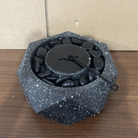 Cheminée de table en ciment à combustion propre, à flamme réelle, au bioéthanol, écologique, pour patio et jardin
