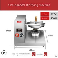 Mesin Masak Gas Komersial SEMIKRON Stainless Steel 304 110v/220V Robot Penggorengan Wok dengan Sistem Penyemprotan Api
