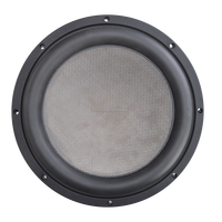 Subwoofer de voiture fin de 12 pouces, 400W RMS, cône en fibre de carbone, 95dB SPL, haut-parleur de graves pour voiture, camion, amélioration du son, 1265-074