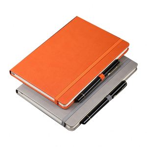 AI-MICH Hot Sale <b>Custom</b> Logo Office <b>Diary</b> A5 Pu Leather Notebook Promotional Business Gift Notebook with Pen - Product Image 1