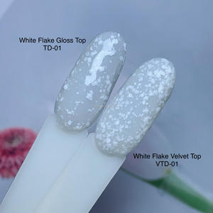 Esmalte de Gel de capa superior, capa Base de escamas blancas, sin limpiar, con muestras gratis de larga duración, superventas - Product Image 1