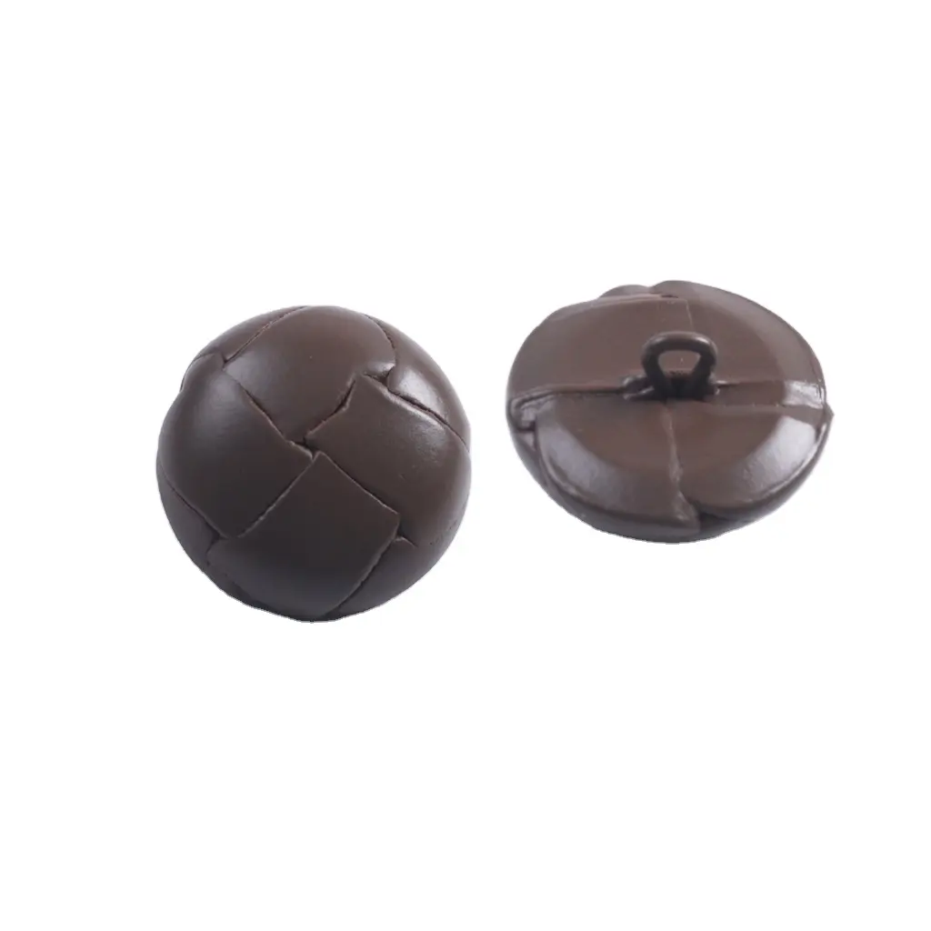 Classic Round Football Shaped Leather Buttons For Coat BN80094