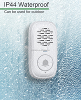 Interphone mobile à son clair Système de sécurité à conversation bidirectionnelle Interphone sans fil Carillon de sonnette pour la maison