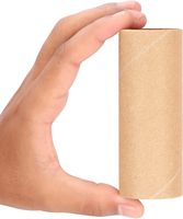 Tube d'enveloppe en papier kraft brun à usage multiple pour emballage d'autocollants