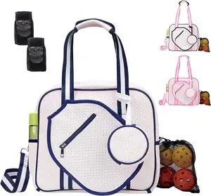 taktische pickleball-tasche pickleball frauen neopren-tasche wischbare nylon-pickleball-tasche