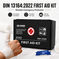 ORI-POWER Trousse de premiers secours médicale en plastique, très vendue, avec fournitures médicales complètes pour voiture