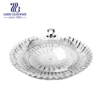 Plateau à fruits en cristal antique Garbo, très vendu, avec couleur de pulvérisation rose et motifs spéciaux, ensemble de bols en verre décoratifs