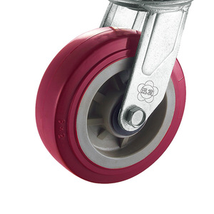 <span class=keywords><strong>Roue</strong></span> pivotante à double roulement Xunfa robuste de style américain en PVC, 4, 5, 6 et 8 pouces, pour étagère mobile - Product Image 2