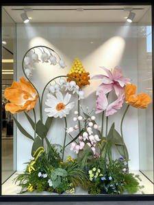 Décoration événementielle géante en papier fleuri <span class=keywords><strong>pour</strong></span> mariage, vitrine de centre commercial, accessoires de photomaton, cérémonie d'ouverture de boutique, fête - Product Image 4