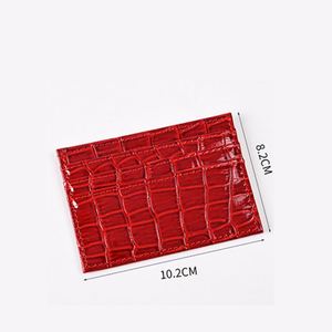 Crocodile Print Case Pu Leather <b>Wallet</b> Mini Credit Business Card <b>Holder</b> - Product Image 6