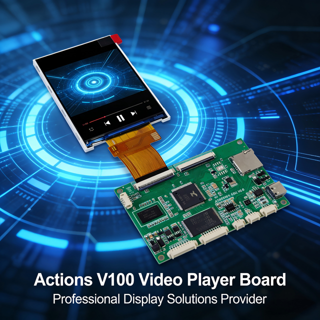 V100 Video Player Motherboard Personalized Video Greeting Card Multimedia Audio Video Player for Brand Promotion Holiday Wedding