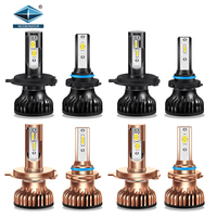 Phare LED Super Lumineux 50W 5000Lm Ampoule LED pour Voiture H7 9005 9006 H4 Phare LED 6500K