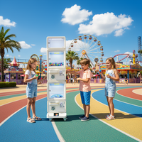 Distributeur de capsules métalliques à monnayeur commercial, 2 joueurs, pour jouets d'enfants, garantie 1 an, pour centres commerciaux et parcs d'attractions