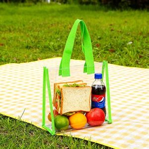 Sac de shopping en PVC style gelée, transparent et coloré, idéal pour les cadeaux, les événements sportifs et comme sac de plage pour les fêtes - Product Image 4